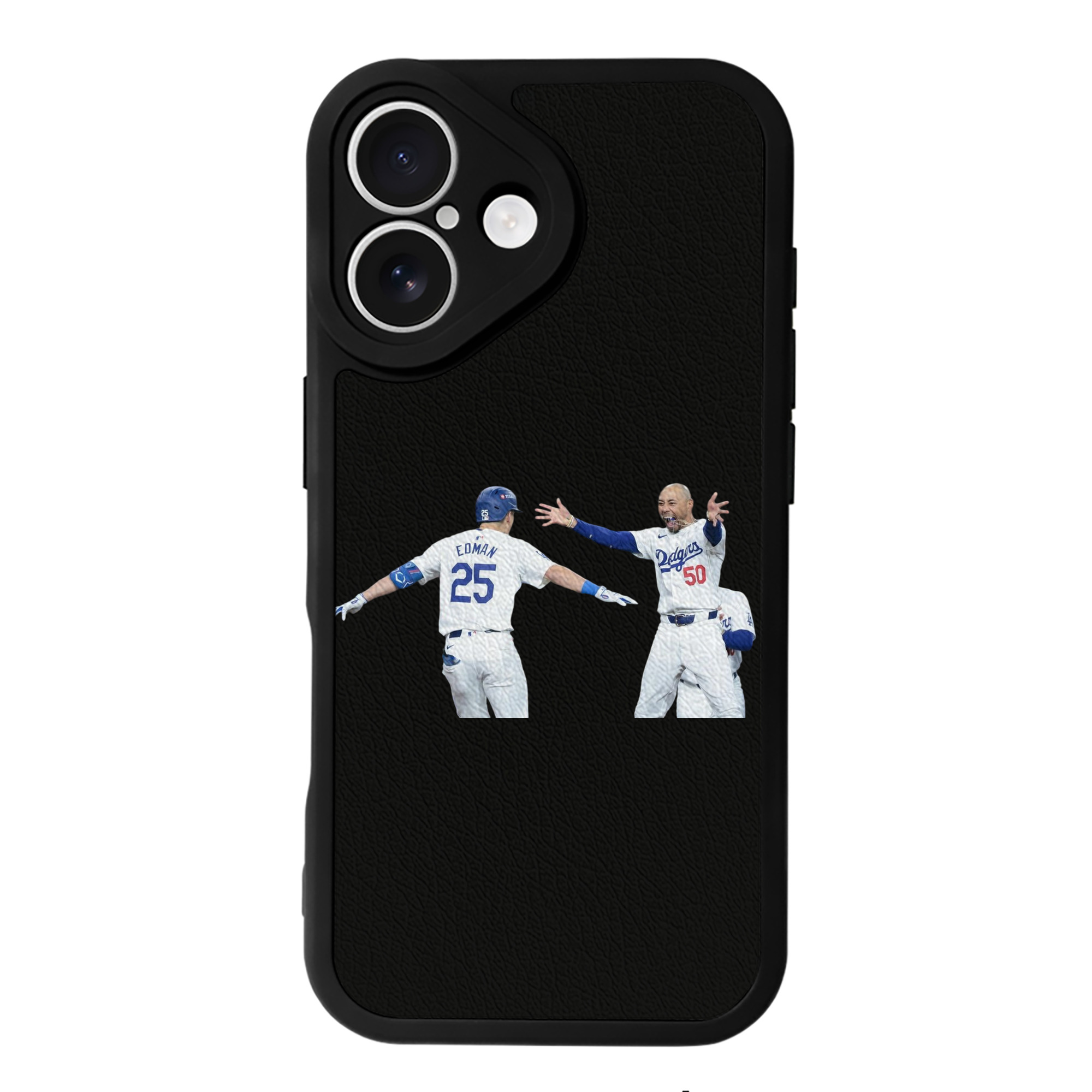  IPhone 16 Silicone Leather Case – UV Print, Lambskin Texture – Perfect Fit, Wireless Charging Compatible, Scratch Resistant, Precise Cutouts – Stylish Protection For IPhone 16